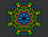 Coloring page Celtic mandala painted byMissFranky