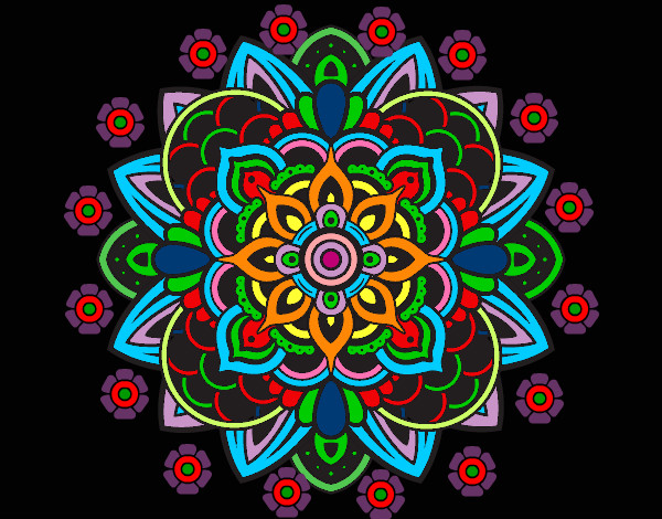 Coloring page Decorative mandala painted byMissFranky