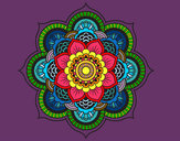 Coloring page Mandala oriental flower painted byRINnurse