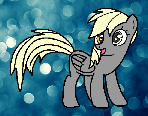 Coloring page Derpy painted byK-BRONY