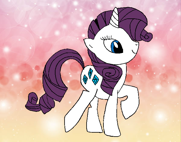 Coloring page Rarity painted byK-BRONY