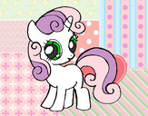 Coloring page Sweetie belle painted byK-BRONY