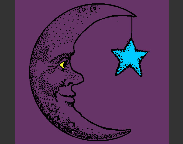 Moon and star