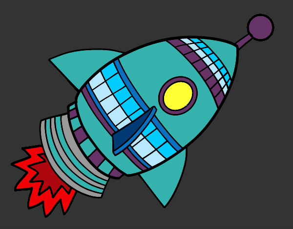 Coloring page Space Rocket painted byShebear
