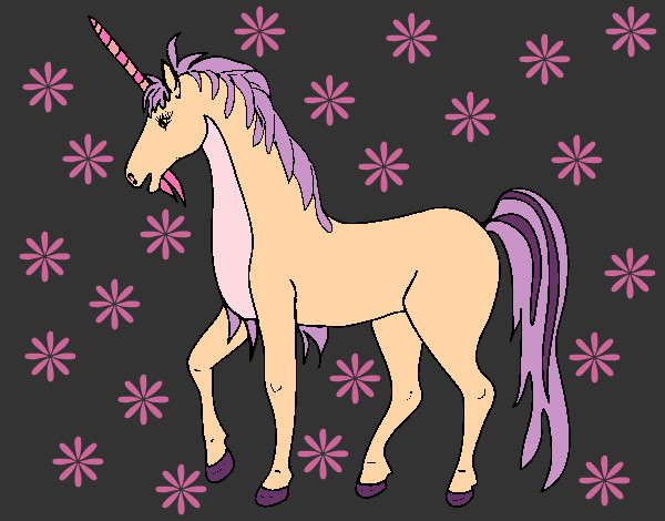 Coloring page Unicorn II painted byShebear