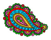 Coloring page Mandala teardrop painted byemily1234