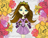 Coloring page Modern princess painted byGemma