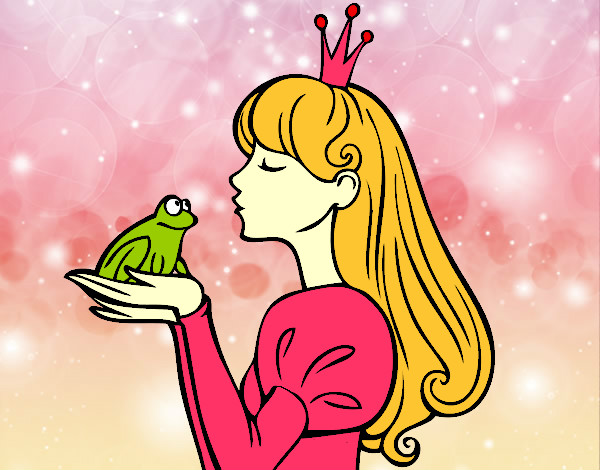 Coloring page The Princess and the Frog painted byMeli