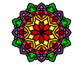 Coloring page Celtic mandala painted byaishu