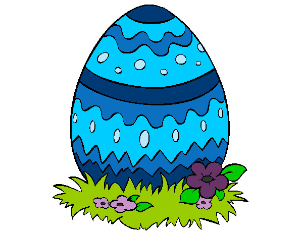Coloring page Easter egg 2 painted byAutumn
