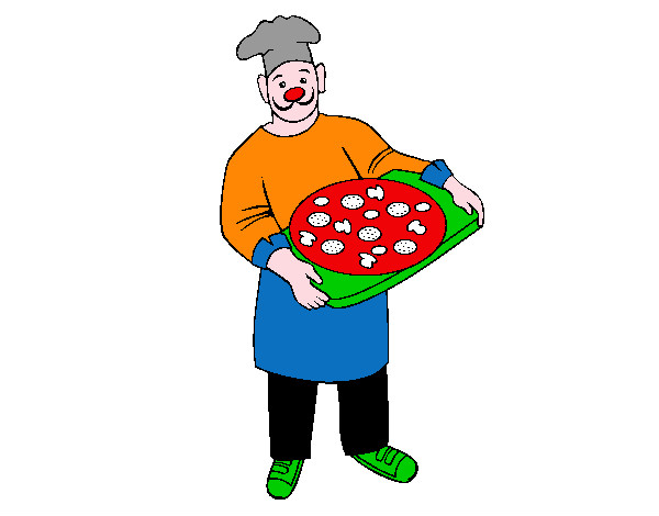 Coloring page Cook painted byNate