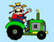 Tractors coloring page
