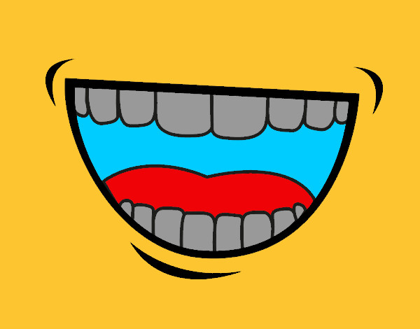 Coloring page The mouth painted byNate