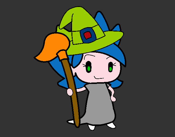 Coloring page Witch Turpentine painted byNate