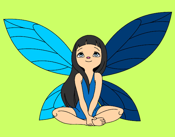 Coloring page Fantastic fairy painted bySamantha98
