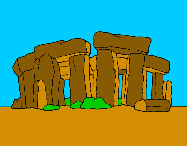 Coloring page Stonehenge painted byNate