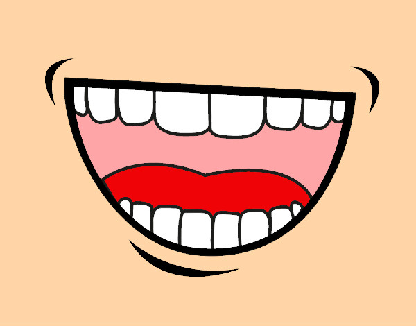 Coloring page The mouth painted byhidayah