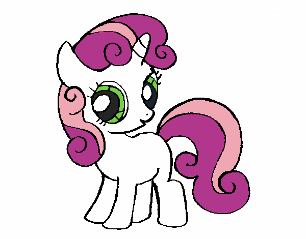 Colored page Sweetie belle painted by User not registered