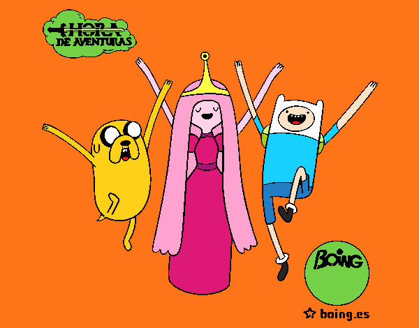 Jake, Princess Bubblegum and Finn