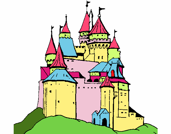 Coloring page Medieval castle painted byJubblyRuss