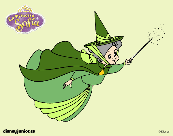 Coloring page Sofia the First - Fairy Fauna painted bybarbie_kil