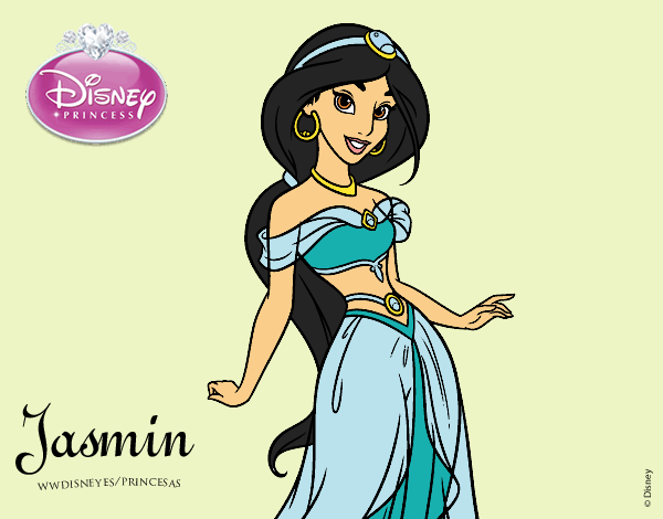 Coloring page Aladdin - Princess Jasmine painted byShelbyGee