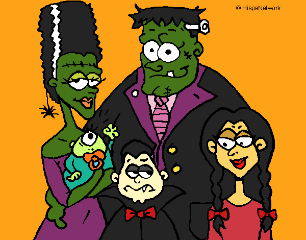Coloring page Family of monsters painted byShelbyGee