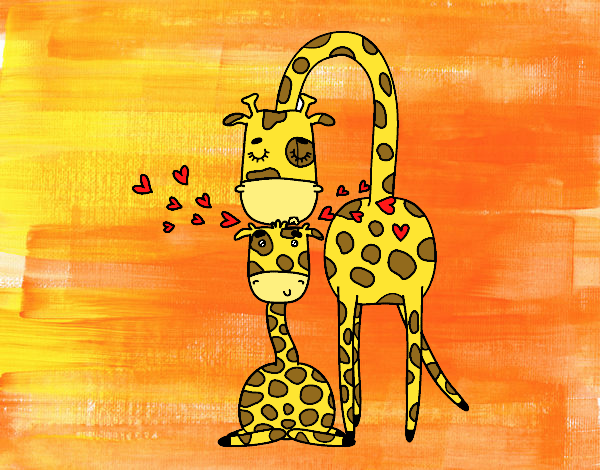 Giraffe mother