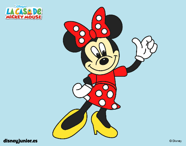 Coloring page Minnie Mouse greeting painted byShelbyGee