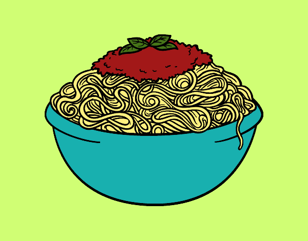 Coloring page Spaghetti painted byShelbyGee