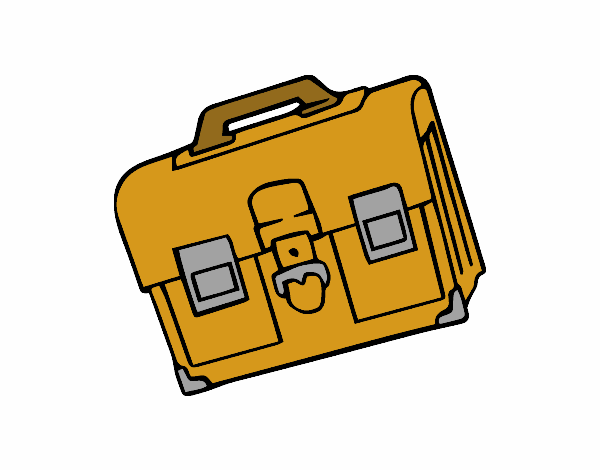 Coloring page Briefcase painted byredhairkid