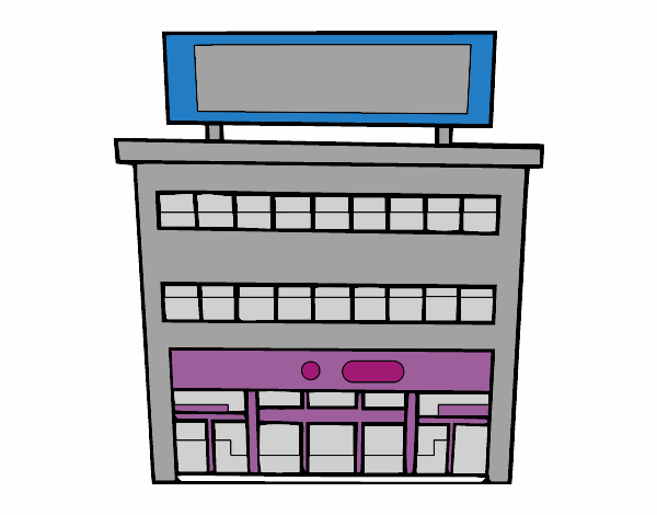 Coloring page Department store painted byredhairkid