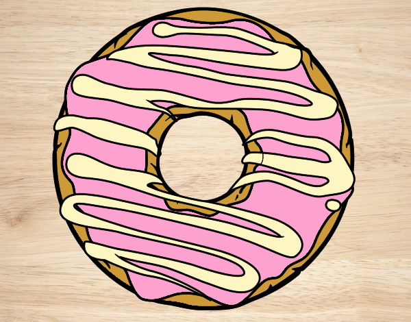 Coloring page Donut painted bybarbie_kil