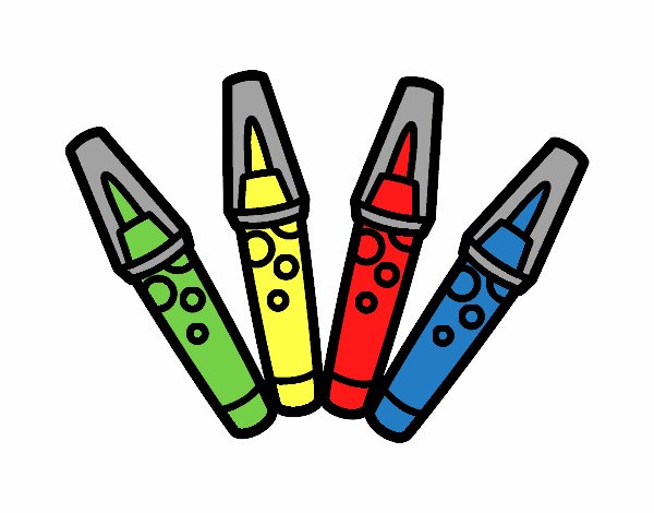 Coloring page Felt-tip pens painted byredhairkid