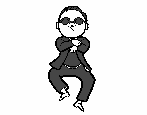 gangnam style coloring pages - photo #21
