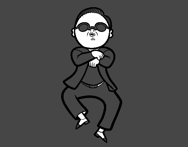 gangnam style coloring pages - photo #16