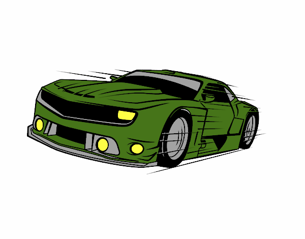 Coloring page Fast sports car painted byredhairkid