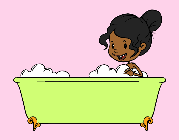 Coloring page To have a bath painted bybarbie_kil
