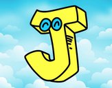 Coloring page Letter J painted byIvan