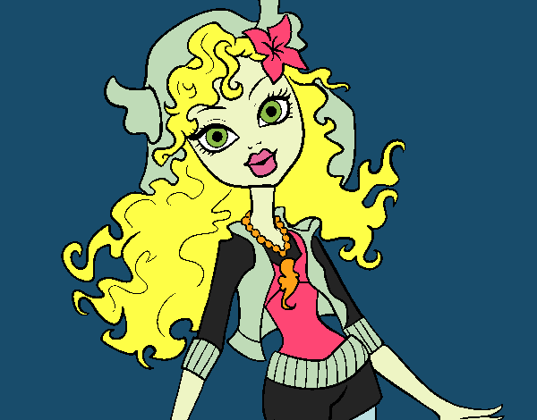 Coloring page Monster High Lagoona Blue painted byShelbyGee
