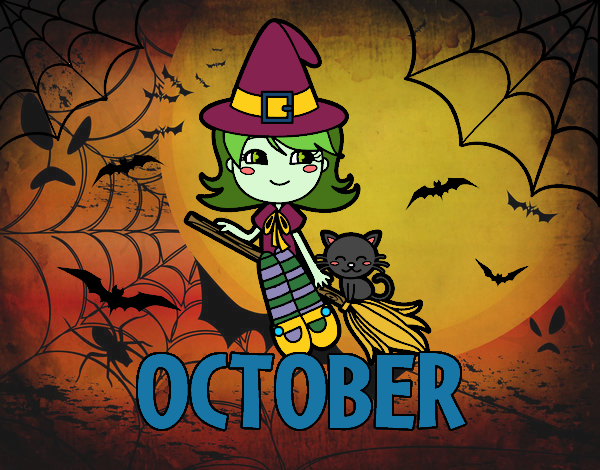 Coloring page October painted bybarbie_kil