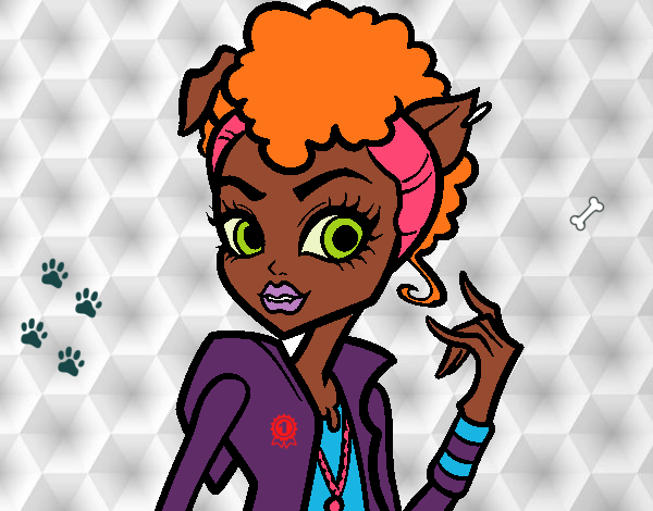 Colored page Monster High Howleen Wolf painted by User not registered