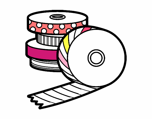 Coloring page Washi Tape painted bydreammom3