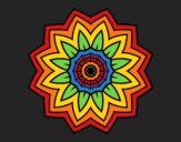 Coloring page Flower mandala of sunflower painted byKroll1122