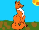 Coloring page Red fox painted bySheridan