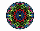 Coloring page Mandala of nature painted byDangle