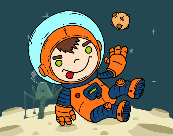 Coloring page Astronaut boy painted bybarbie_kil