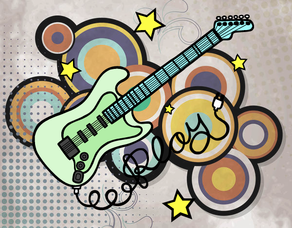 Guitar and stars