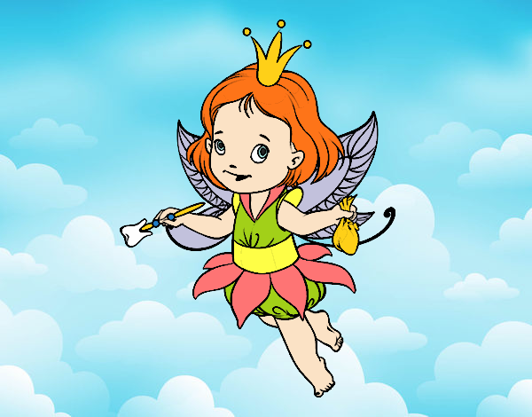 Coloring page Little magic fairy painted bybarbie_kil
