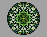 Coloring page Mandala of nature painted byNora Wesso